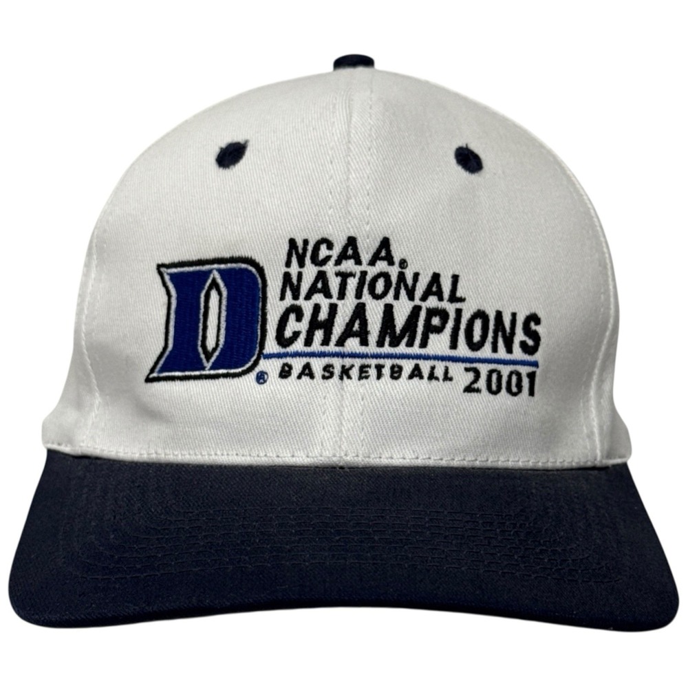 Duke Blue Devils NCAA Basketball National Champions 2001 VTG Twins Hat NWT Read
